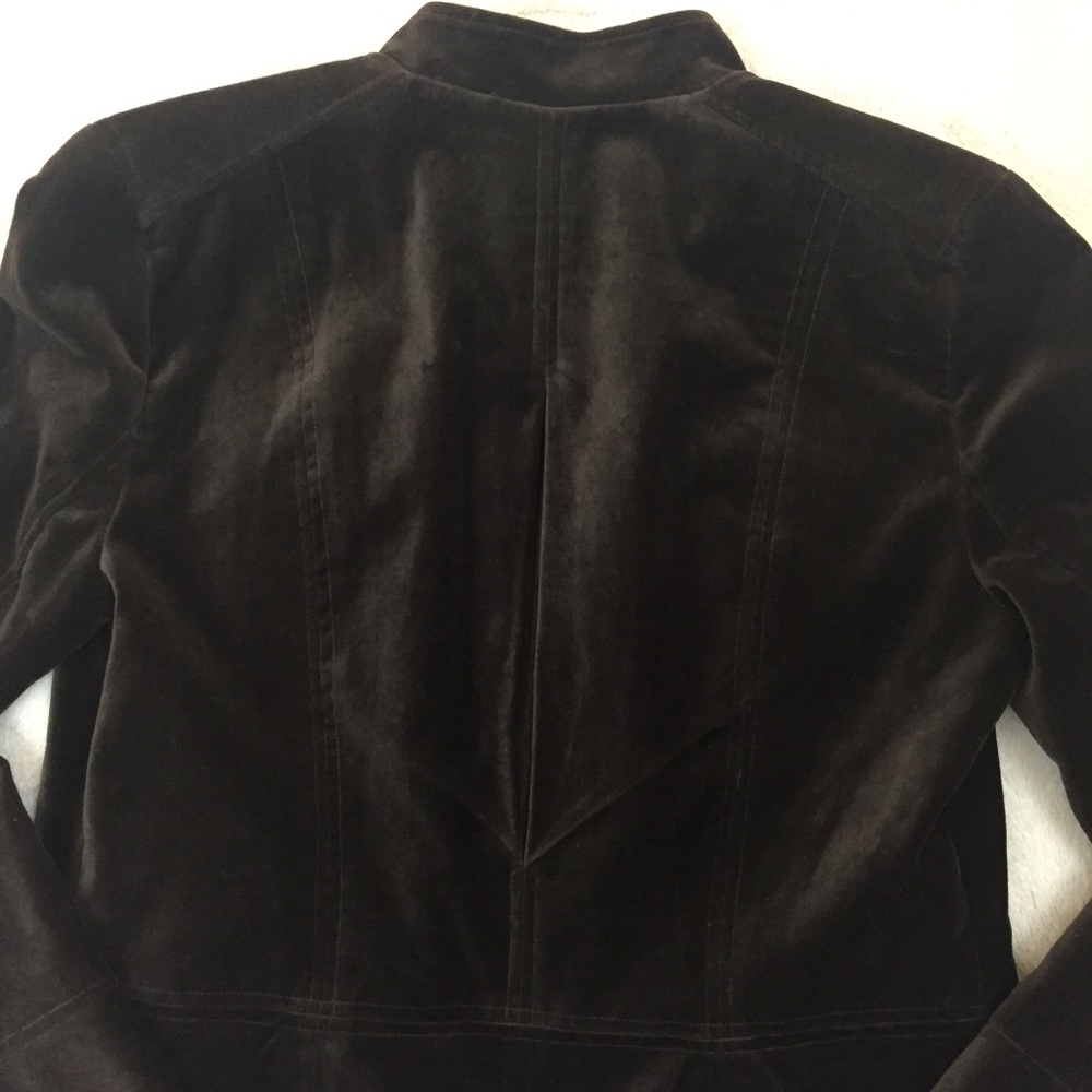 Kenmar Velour Jacket Brown Size 6 - Picture 8 of 8